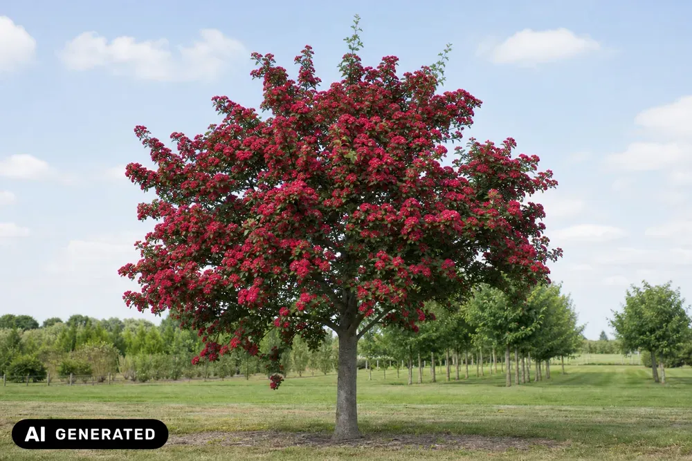 Echter Rotdorn 'Paul's Scarlet' – Crataegus laevigata 'Paul's Scarlet', Bild 8