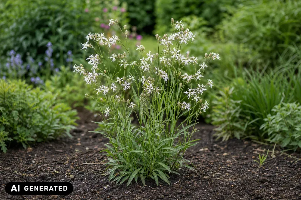 Weiße Kuckucks-Lichtnelke 'White Robin' – Lychnis flos-cuculi 'White Robin'
