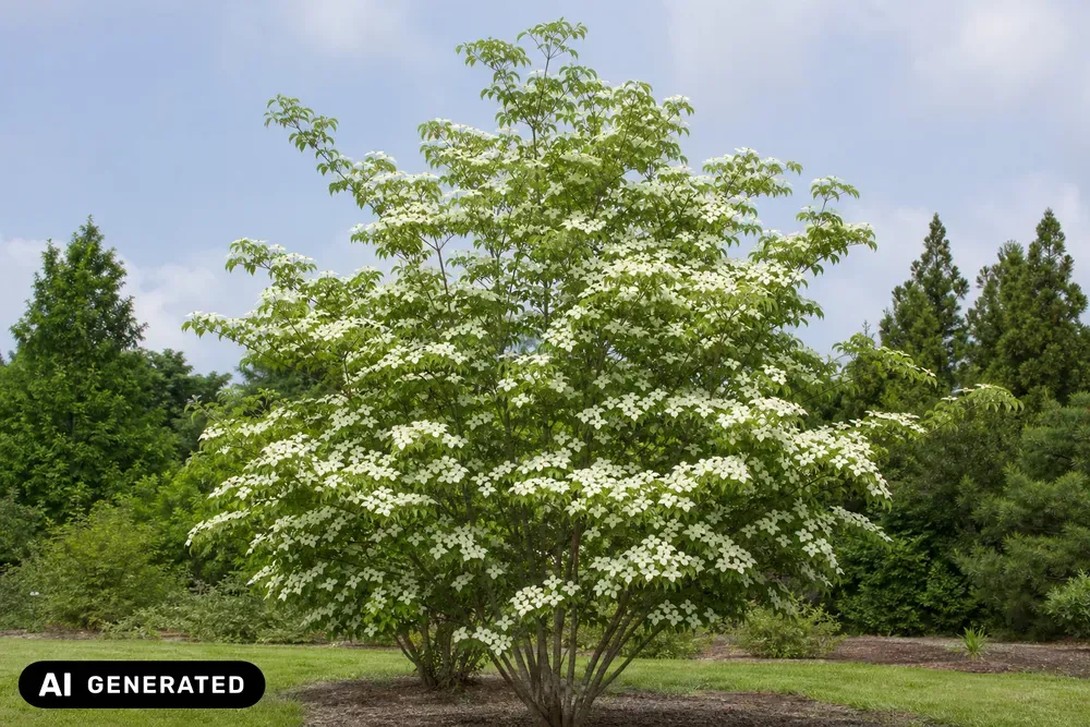 Chinesischer Blumen-Hartriegel 'Milky Way' – Cornus kousa var. chinensis 'Milky Way', Bild 2