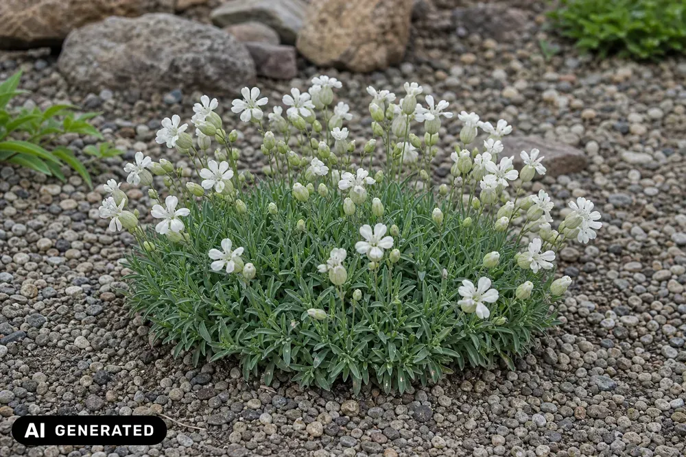 Strand-Leimkraut 'Weißkehlchen' – Silene uniflora 'Weißkehlchen'