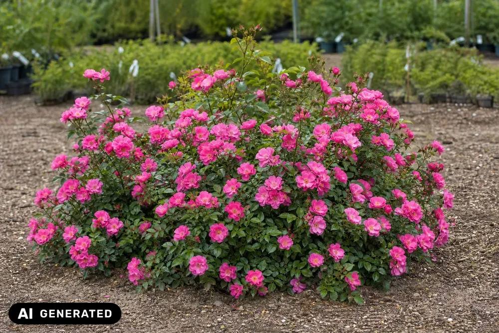 Bodendeckerrose 'Palmengarten Frankfurt' – Rosa 'Palmengarten Frankfurt', Bild 2