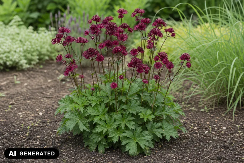 Große Sterndolde 'Rubra' – Astrantia major 'Rubra'