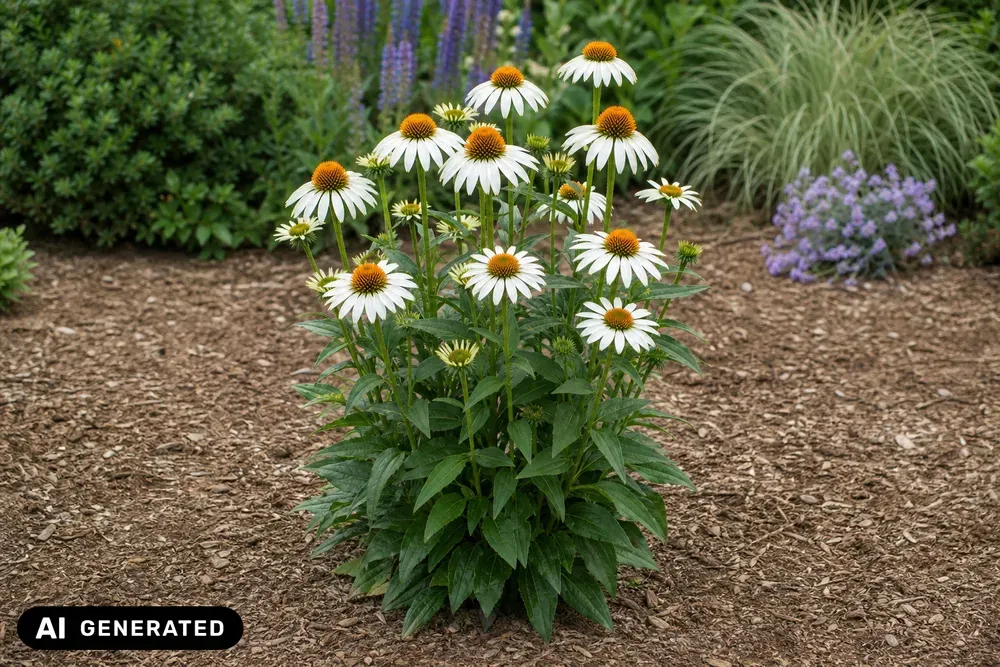 Weißer Scheinsonnenhut 'Alba' – Echinacea purpurea 'Alba', Bild 2