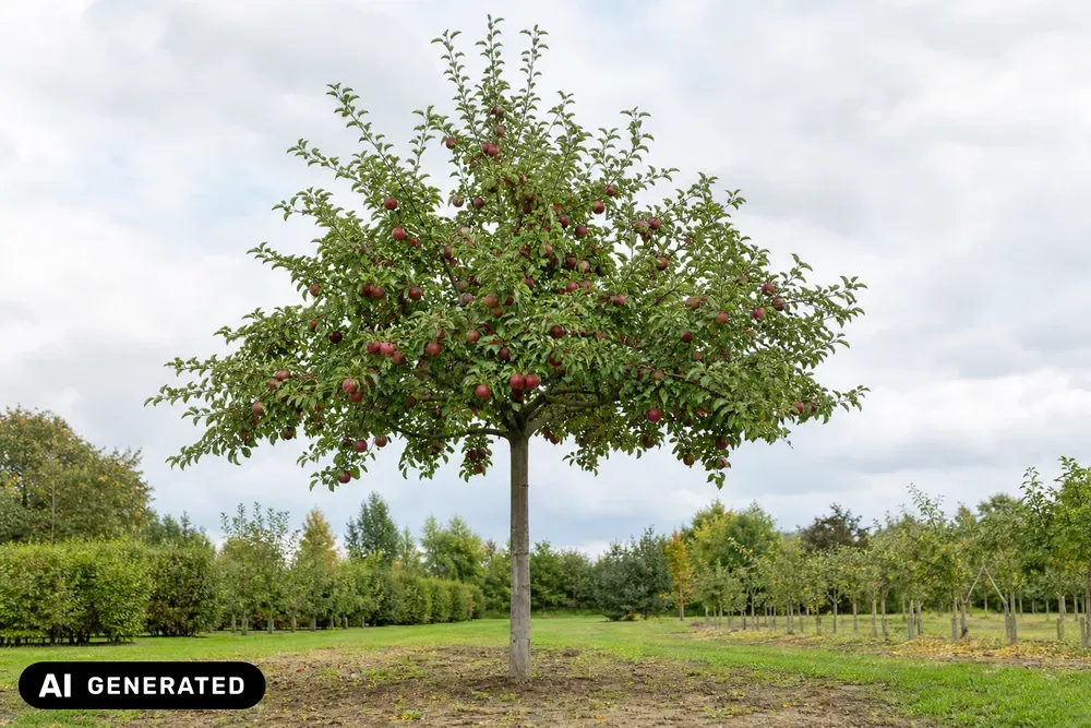 Apfel 'Rote Sternrenette' – Malus domestica 'Rote Sternrenette', Bild 3