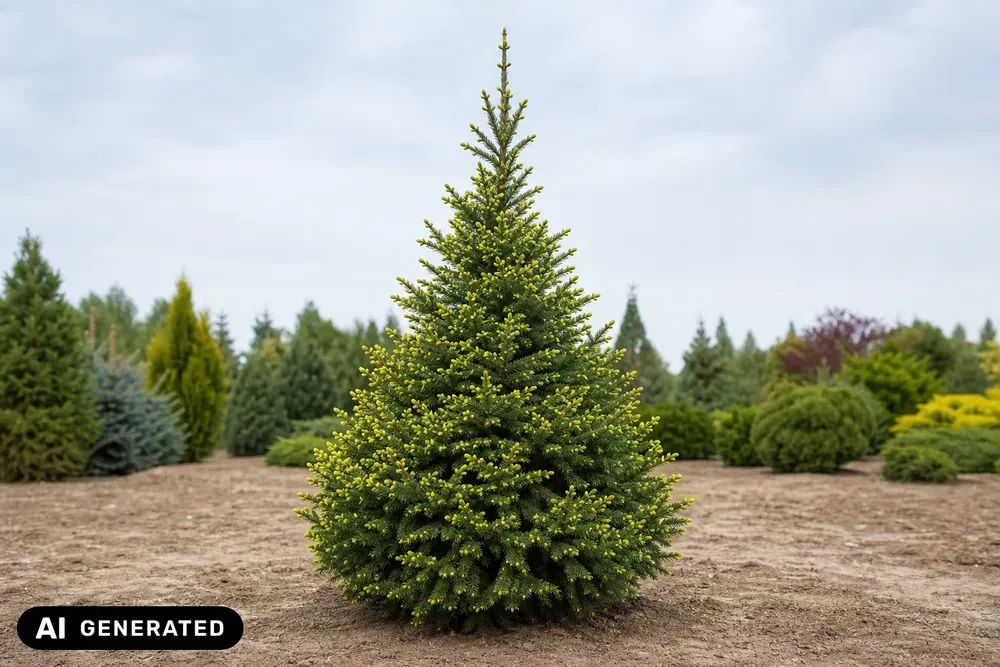 Goldspitzen-Kaukasus-Fichte 'Aureospicata' – Picea orientalis 'Aureospicata'