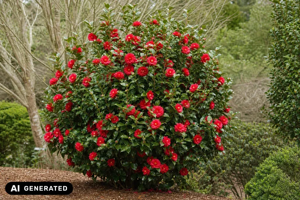 Kamelie 'C.M. Hovey' – Camellia 'C.M. Hovey'