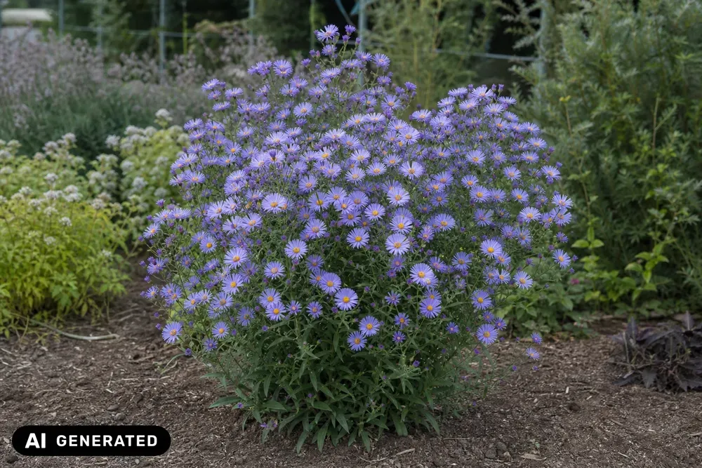 Frikarts Aster 'Mönch' – Aster × frikartii 'Mönch'