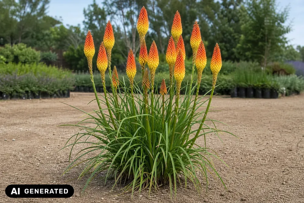 Fackellilie 'Flamenco' – Kniphofia uvaria 'Flamenco'