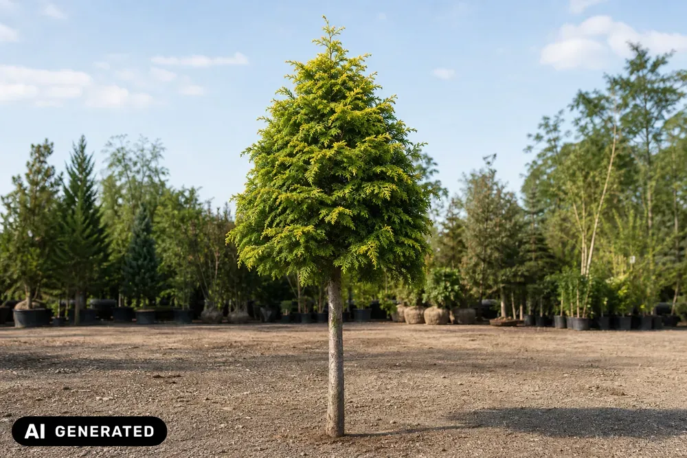 Goldene Hinoki-Scheinzypresse 'Crippsii' – Chamaecyparis obtusa 'Crippsii', Bild 2