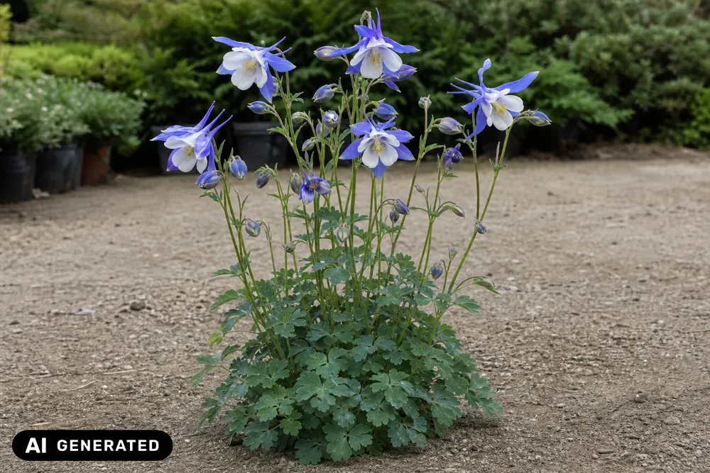 Garten-Akelei 'Biedermeier' – Aquilegia caerulea 'Biedermeier'