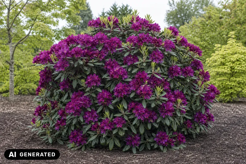 Rhododendron 'Lee's Dark Purple' – Rhododendron 'Lee's Dark Purple', Bild 2