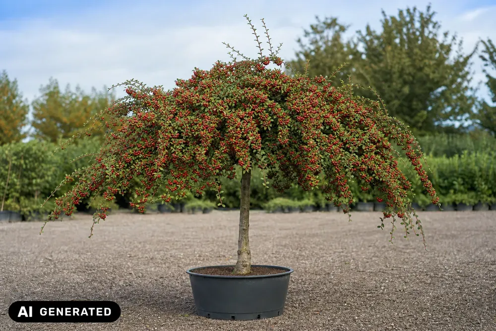 Zwergmispel 'Blackburn' als Stämmchen – Cotoneaster apiculatus 'Blackburn'