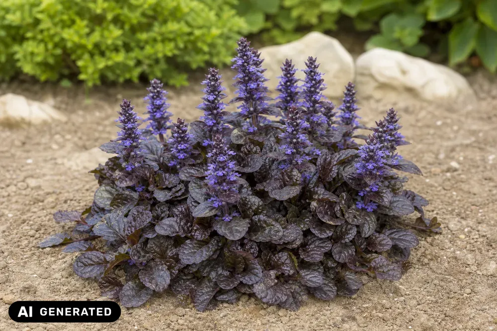 Rotblättriger Garten-Günsel 'Atropurpurea' – Ajuga reptans 'Atropurpurea', Bild 2