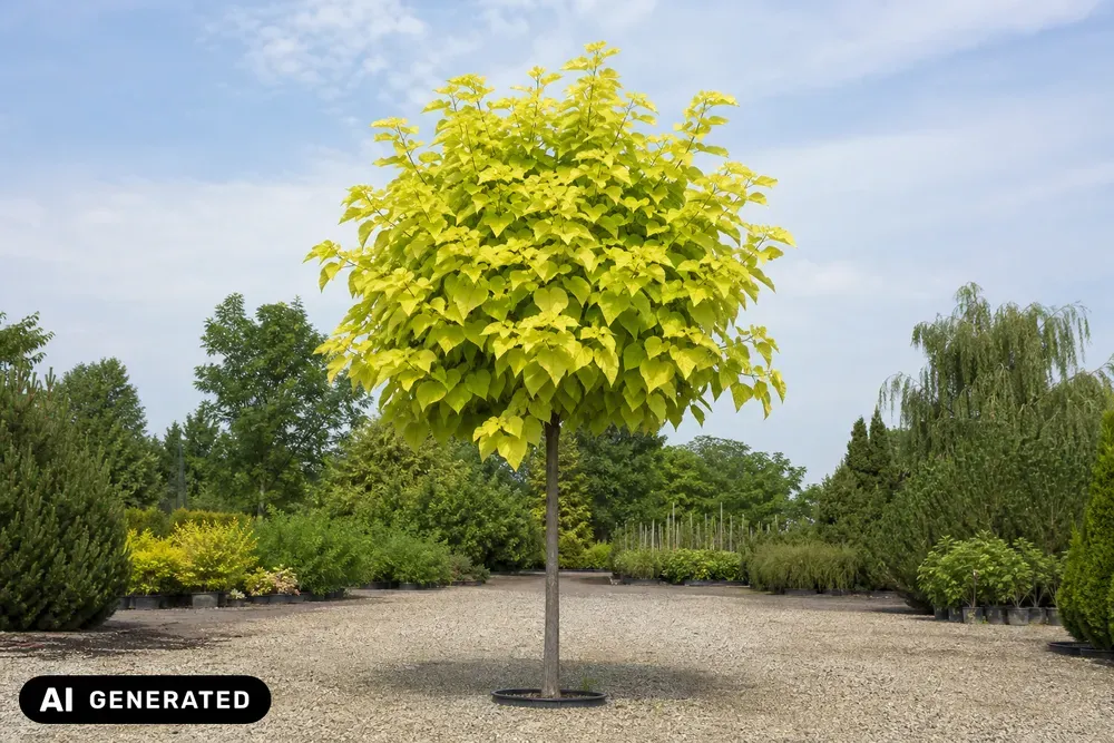 Gold-Trompetenbaum 'Aurea' – Catalpa bignonioides 'Aurea', Bild 2
