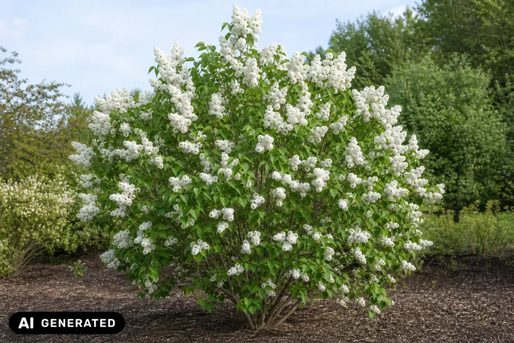 Edelflieder 'Mme Lemoine' – Syringa vulgaris 'Mme Lemoine', Bild 4