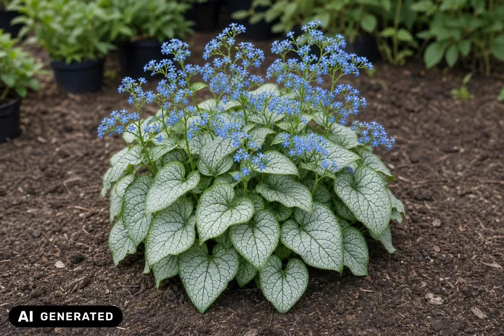 Kaukasus-Vergissmeinnicht 'Silver Heart' – Brunnera macrophylla 'Silver Heart'