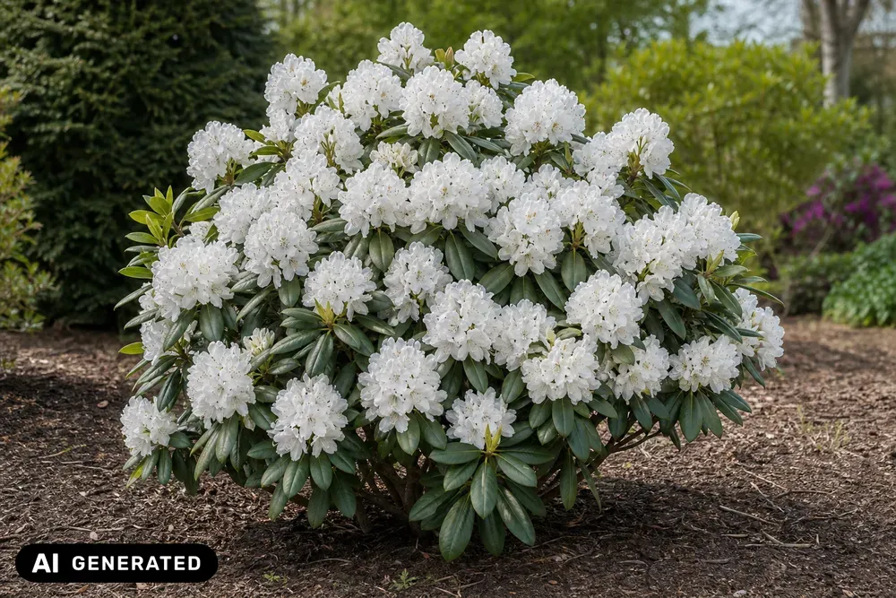 Yakushimanum-Rhododendron 'Edelweiß' – Rhododendron yakushimanum 'Edelweiß'