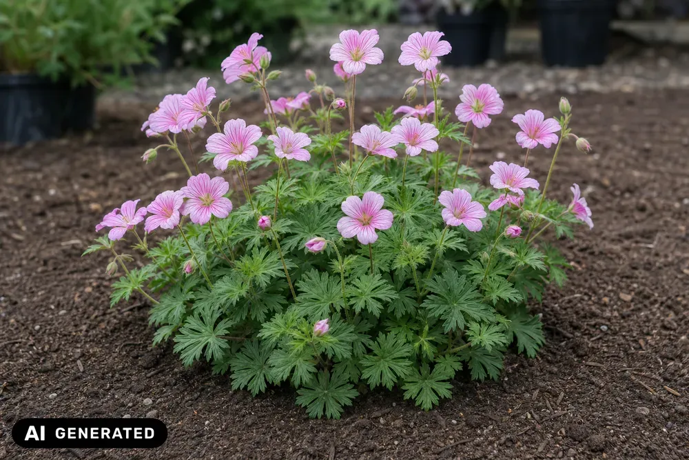 Gestreifter Blut-Storchschnabel – Geranium sanguineum var. striatum