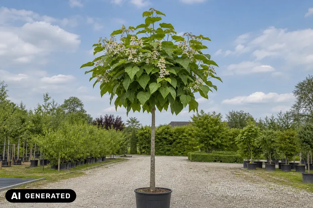 Gelber Trompetenbaum 'Martijn' – Catalpa ovata 'Martijn'