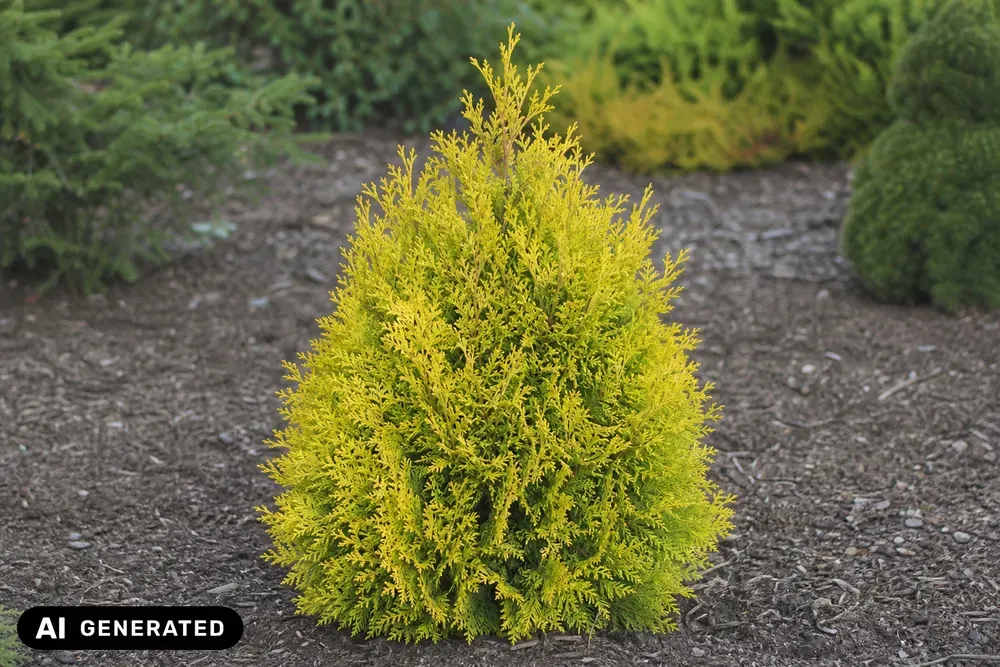 Lawsons Scheinzypresse 'Minima Aurea' – Chamaecyparis lawsoniana 'Minima Aurea'