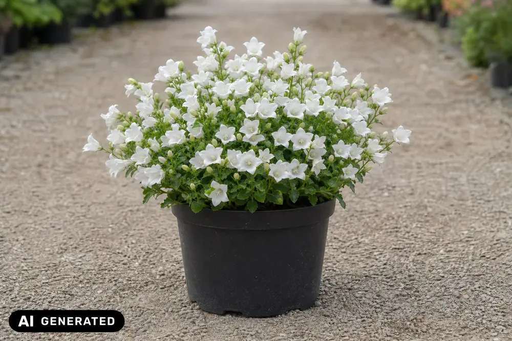 Karpaten-Glockenblume 'White Uniform' – Campanula carpatica 'White Uniform'