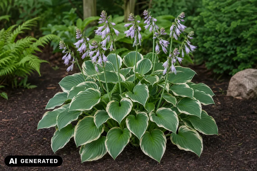 Funkie 'Francee' – Hosta × fortunei 'Francee'
