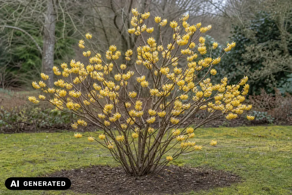 Papierbusch 'Winterliebe' – Edgeworthia chrysantha 'Winterliebe'