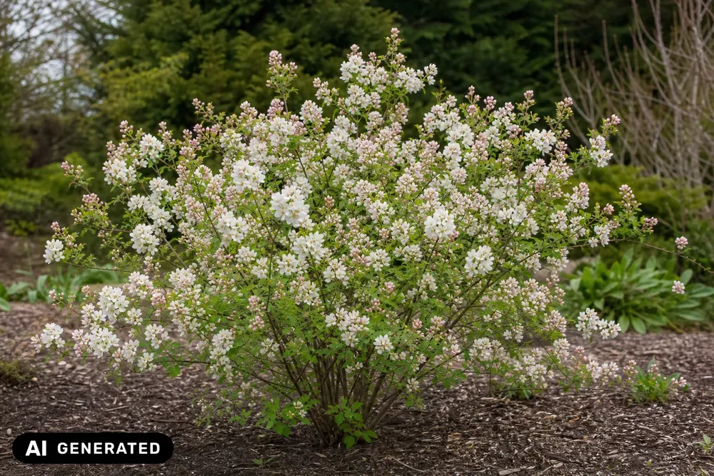 Perlmuttstrauch 'Blushing Pearl' – Exochorda racemosa 'Blushing Pearl'