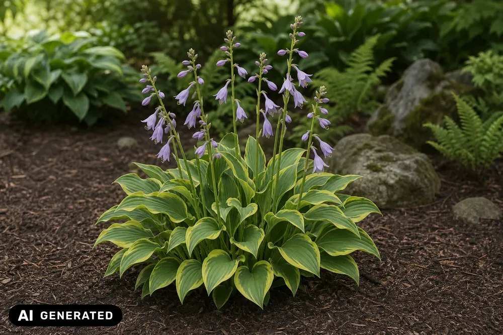 Funkie 'Golden Tiara' – Hosta nakaiana 'Golden Tiara'