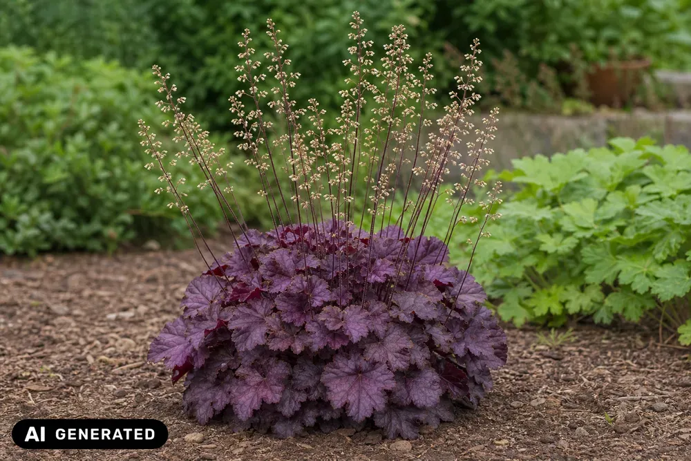 Kleinblütiges Purpurglöckchen 'Palace Purple' – Heuchera micrantha 'Palace Purple', Bild 2