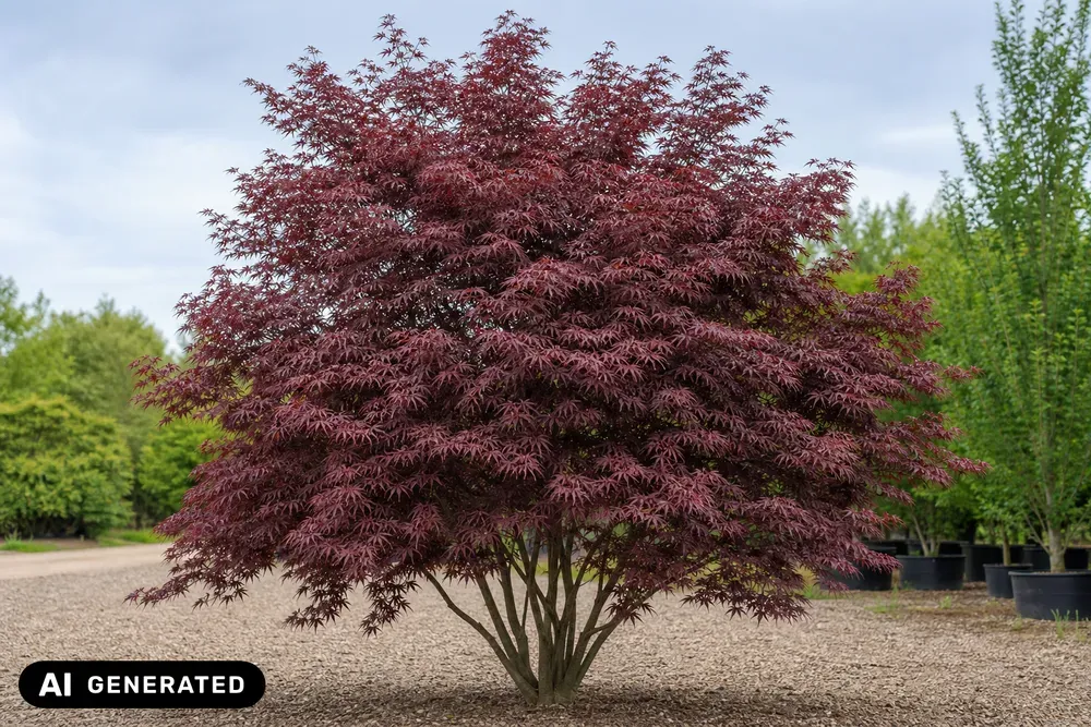 Fächerahorn 'Bloodgood' – Acer palmatum 'Bloodgood', Bild 2