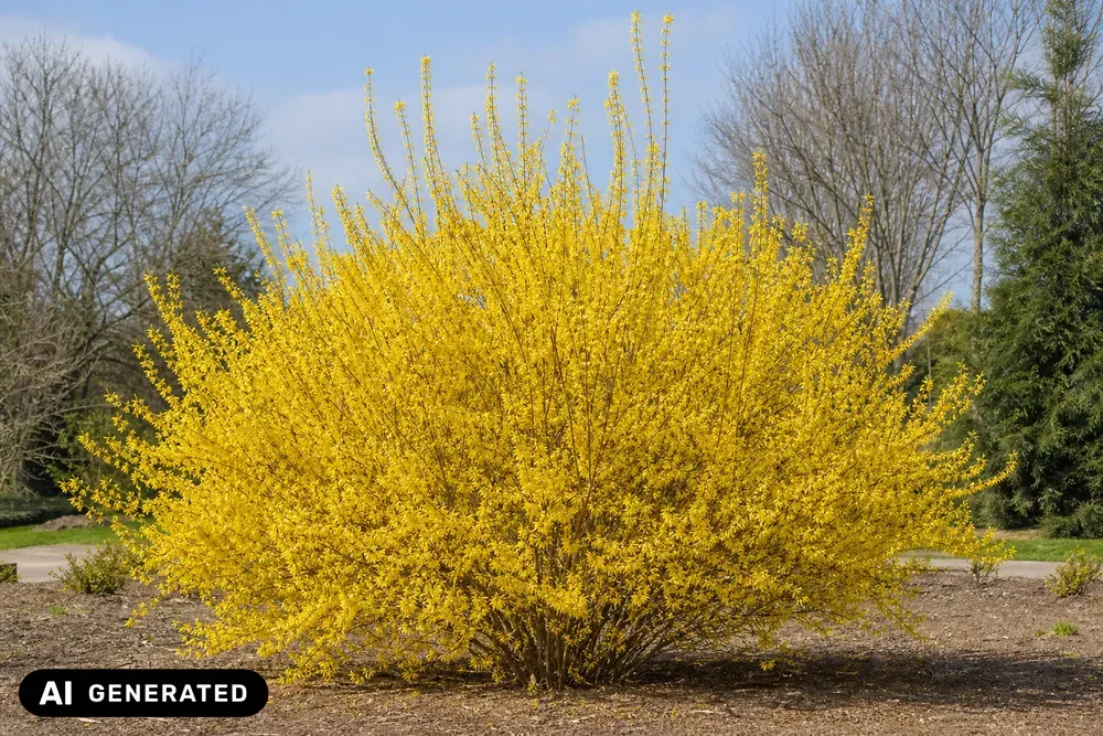 Goldglöckchen 'Spectabilis' – Forsythia × intermedia 'Spectabilis', Bild 2