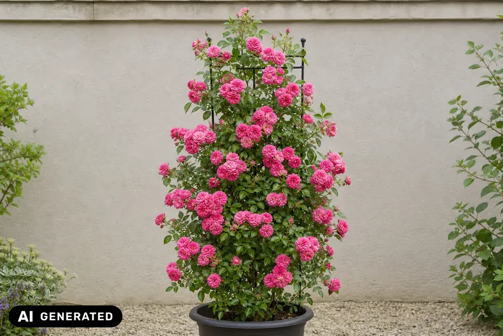 Mini-Kletterrose 'Starlet Natalie' – Rosa 'Starlet Natalie'