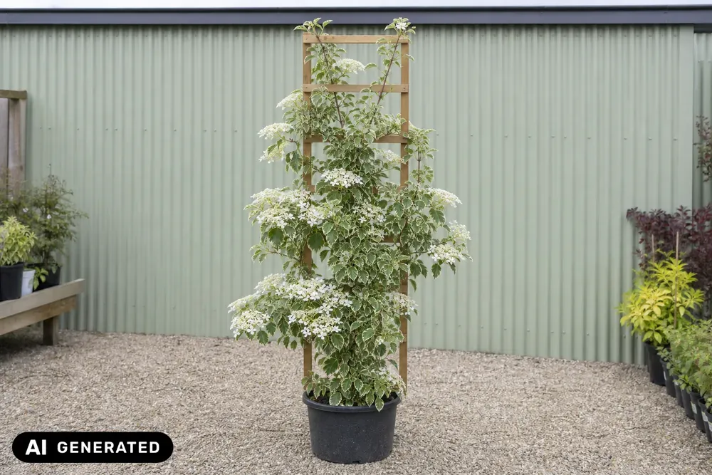 Buntblättrige Kletterhortensie 'Silver Lining' – Hydrangea petiolaris 'Silver Lining'