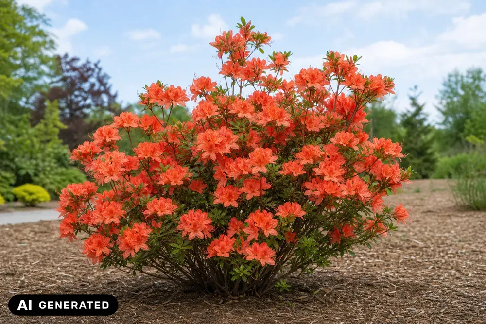 Japanische Azalee 'Geisha Orange' – Rhododendron 'Geisha Orange'