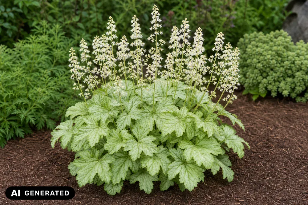 Schaumglöckchen 'White Revolution' – × Heucherella tiarelloides 'White Revolution', Bild 2
