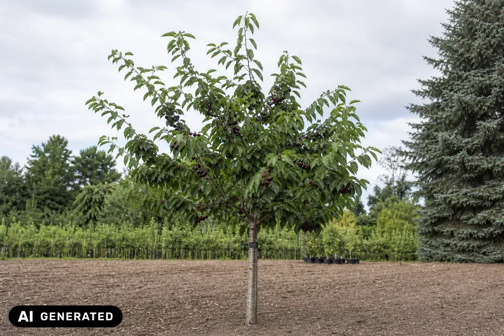 Süßkirsche 'Große Schwarze Knorpelkirsche' – Prunus avium 'Große Schwarze Knorpelkirsche', Bild 4